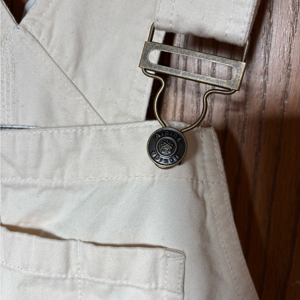 Alpine Design Women's Light Cream Off White Overalls - Picture 4 of 12